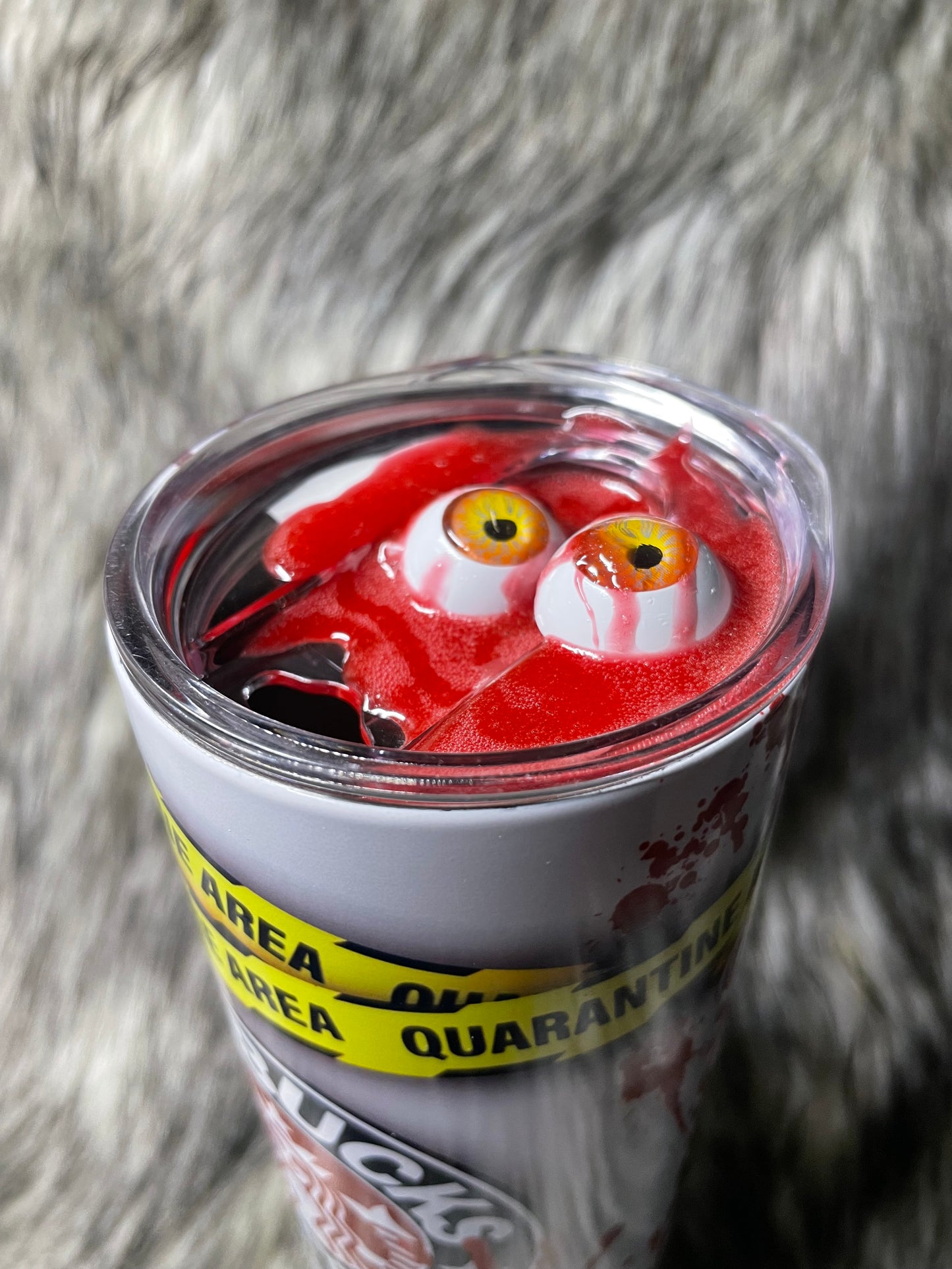 STARBUCKS QUARANTINE TUMBLER W/TOPPER