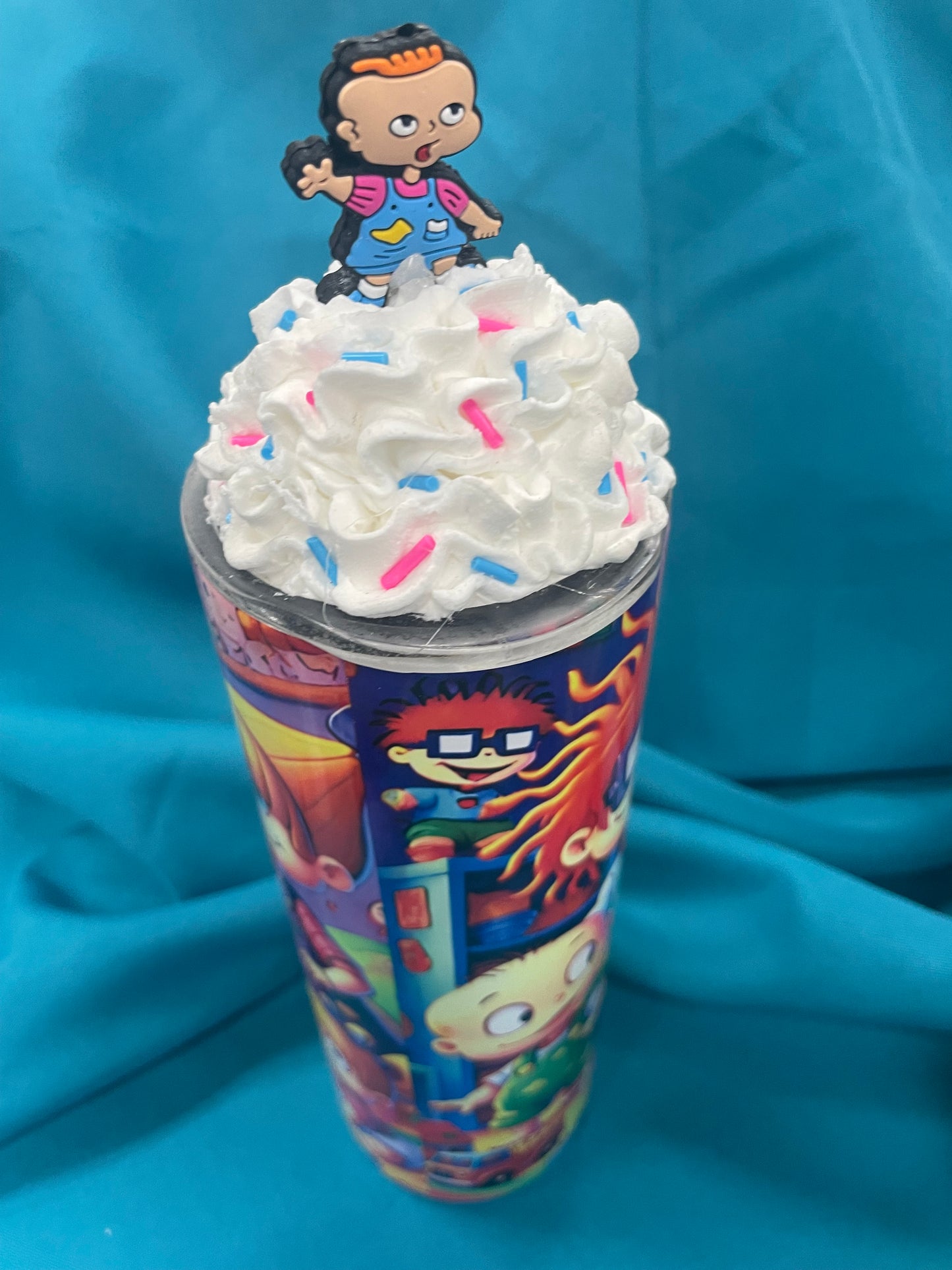 RUGRATS TUMBLER WITH CUSTOM TOPPER