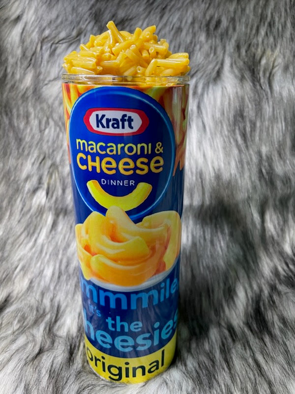 KRAFT MACARONI AND CHEESE TUMBLER W/CUSTOM TOPPER