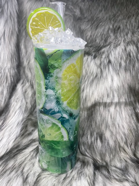 MOJITO TUMBLER W/CUSTOM ICE TOPPER
