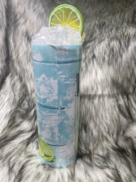SUMMER WATER TUMBLER W/CUSTOM ICE TOPPER