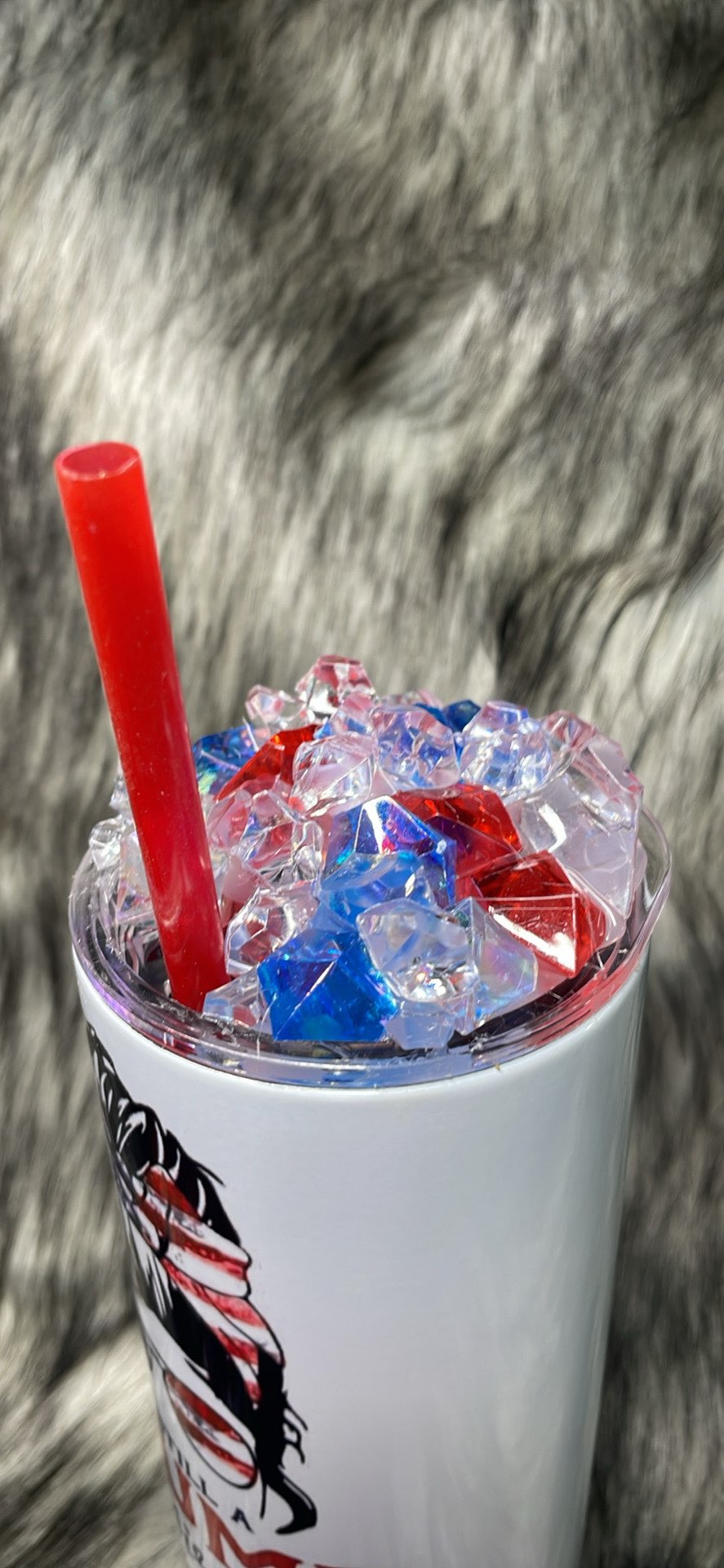TRUMP GIRL TUMBLER W/CUSTOM TOPPER