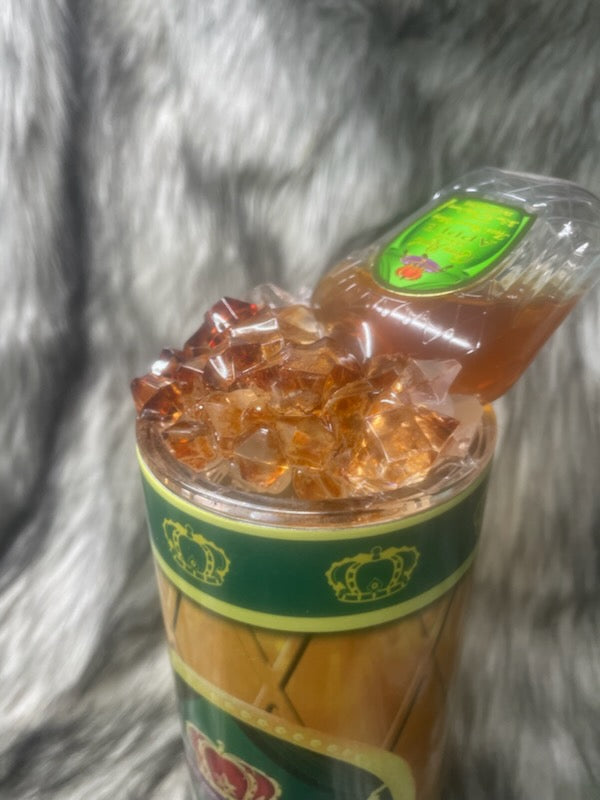 APPLE CROWN TUMBLER W/CUSTOM TOPPER