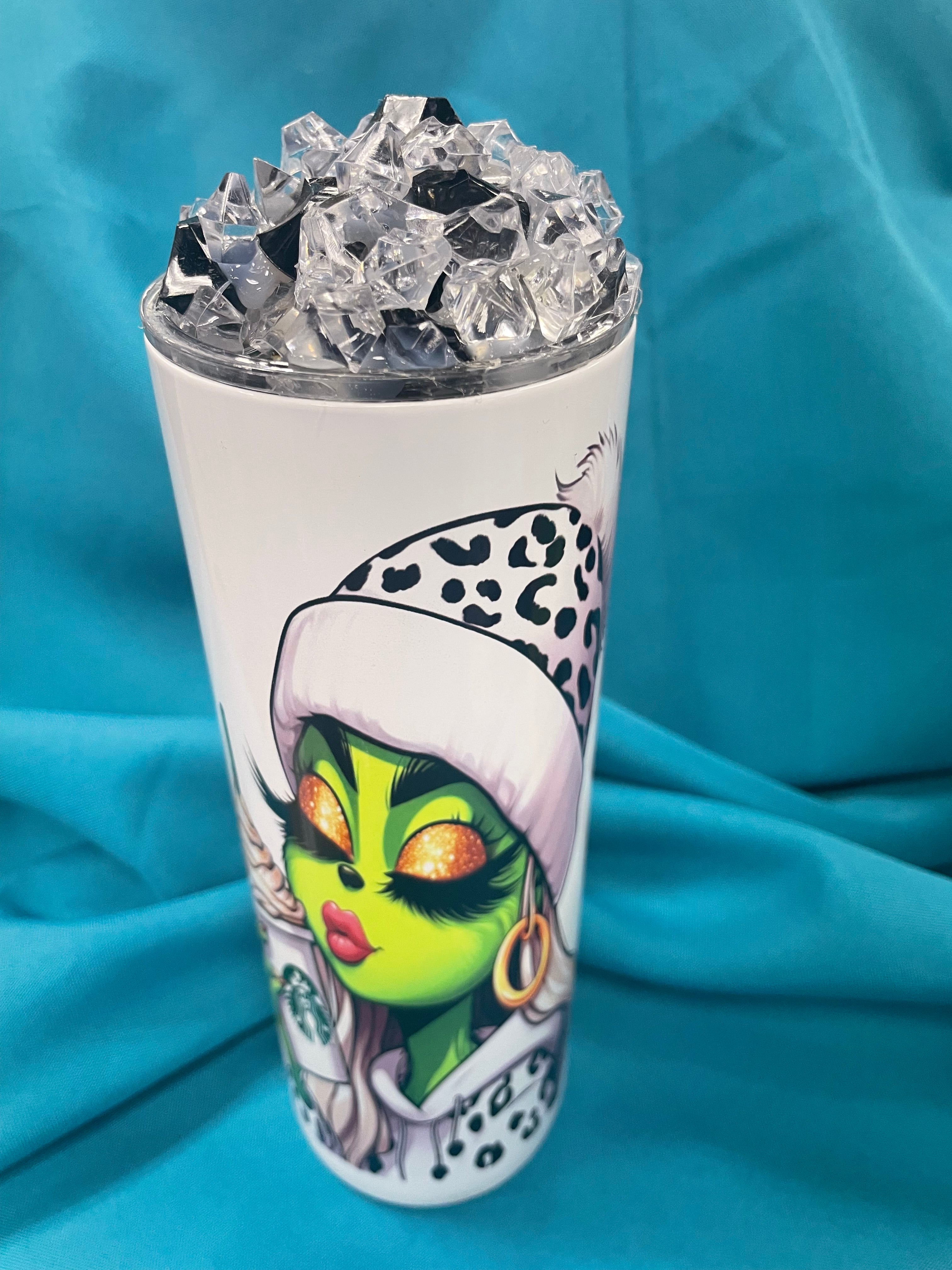 BOUGIE MS. GRINCH WITH CUSTOM TOPPER – Jen's Custom Creations